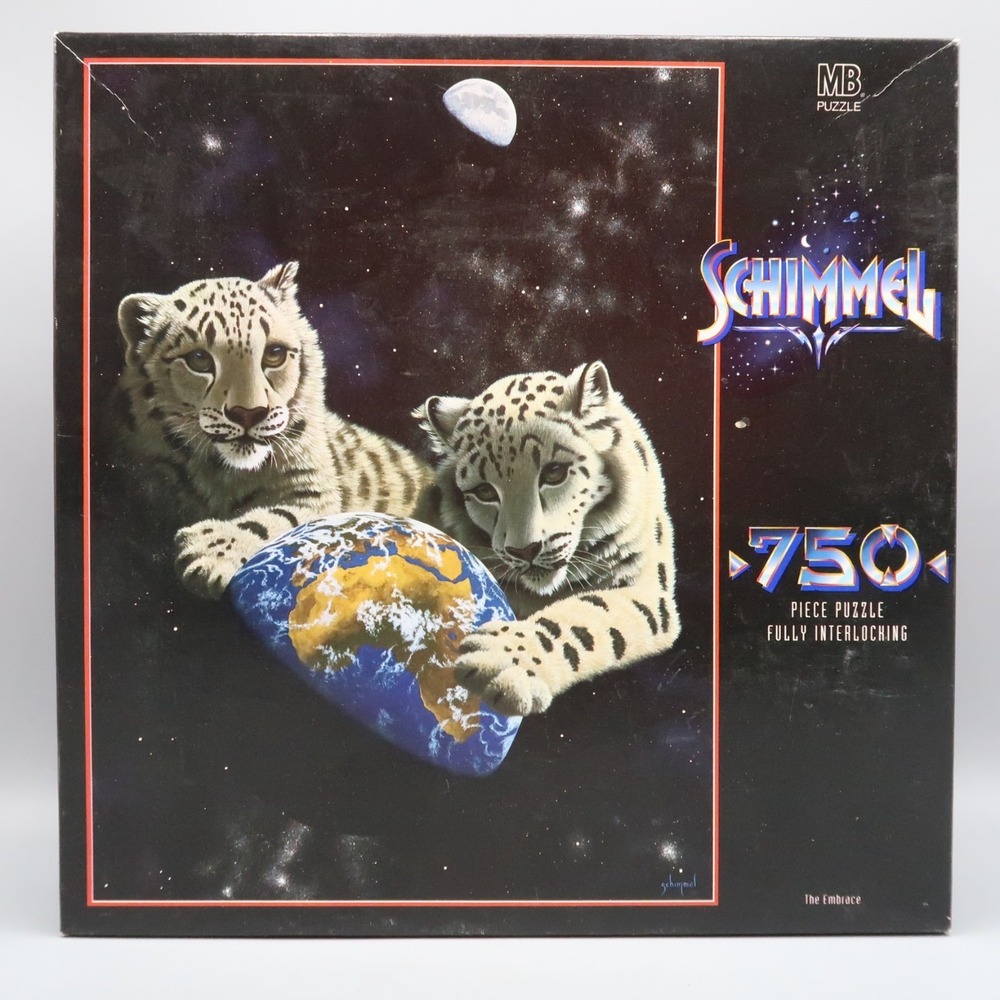 Schimmel 750 Piece Puzzle Siegfried Roy White Tigers Vintage 90s Sealed